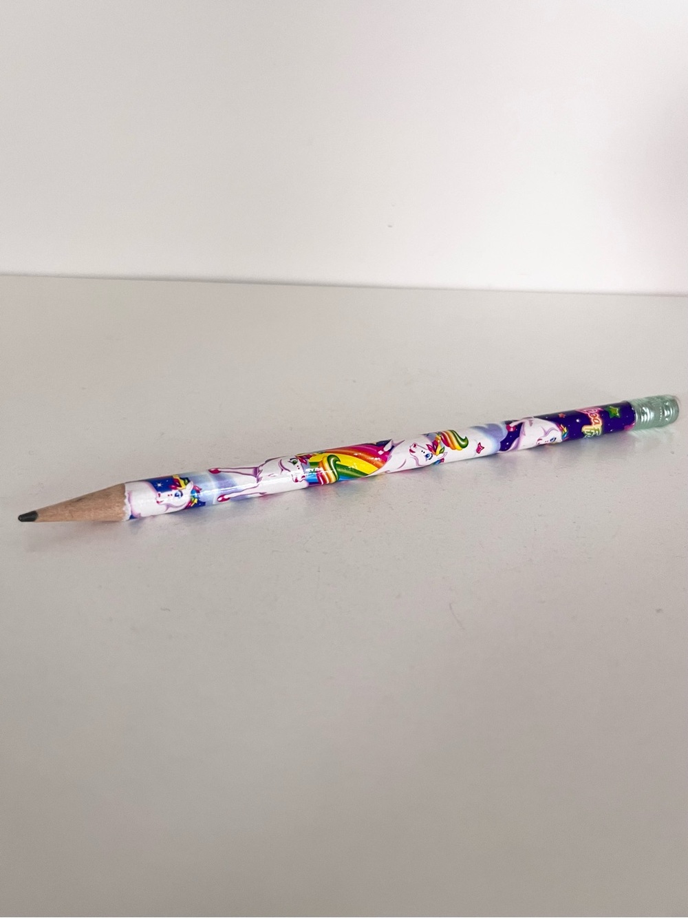 Lisa Frank vintage unicorn rainbow pencil